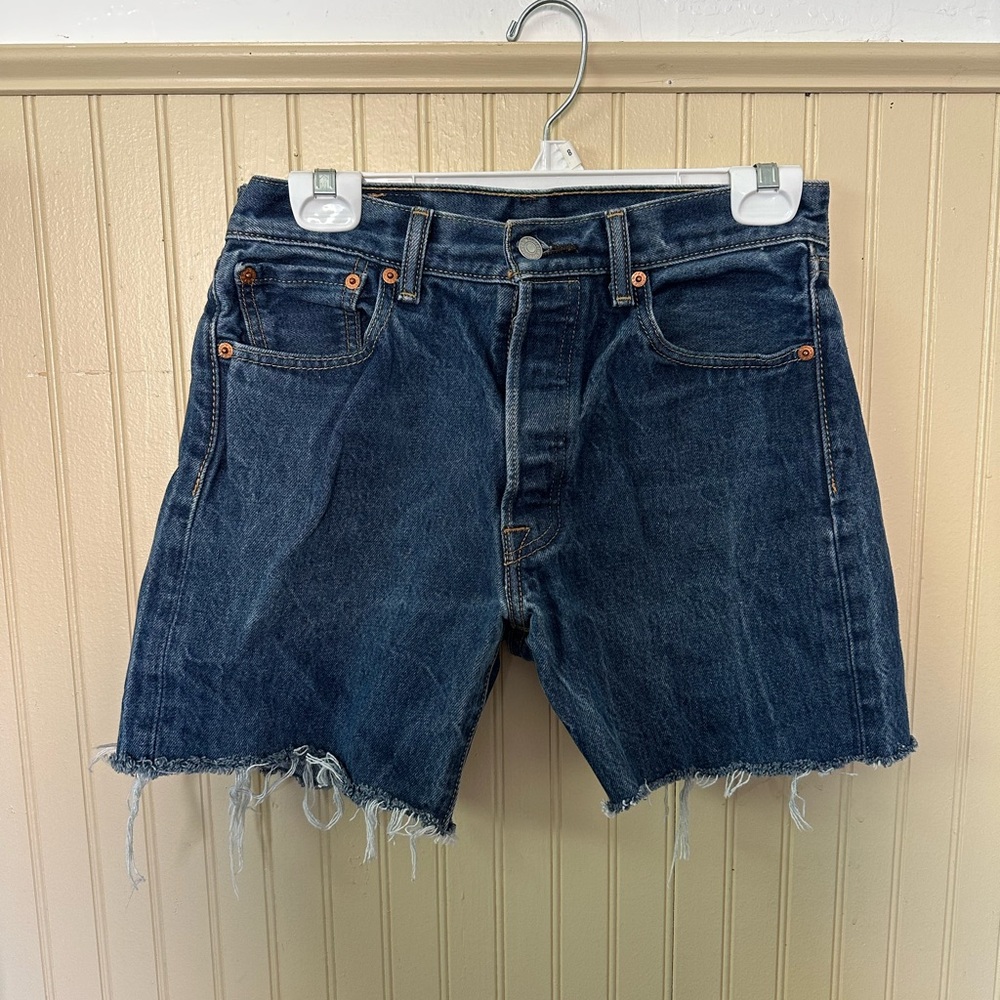 Levi's Blue Denim Cutoff Shorts
